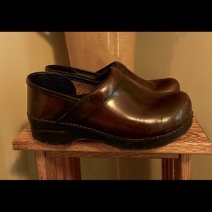 Dansko clogs.  Size 38. Brown leather